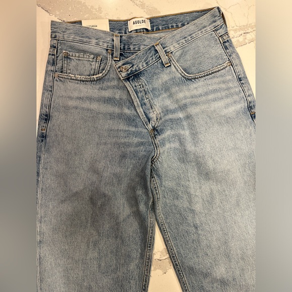 NWT Agolde Criss Cross Upsized Jean in Suburbia - Picture 7 of 12